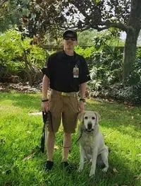 Handler Jack and Canine Balto